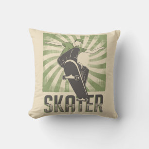 Retro Vintage Klassischer Grange Skater Kissen