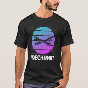 Retro Vintage Klassischer Mechaniker Maschinenbaui T-Shirt