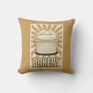 Retro Vintage Klassischer Süßer Cup Cake Wurf Kiss Kissen