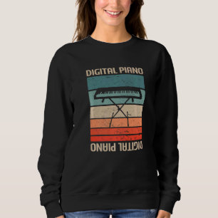 Retro Vintage Klassisches Digitalklavier Instrumen Sweatshirt