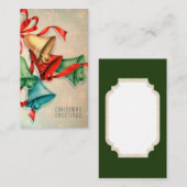 Retro Vintage kleine Karten der Weihnachtsglocken (Vorne/Hinten)