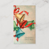 Retro Vintage kleine Karten der Weihnachtsglocken (Vorderseite)