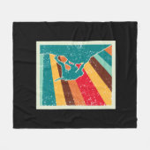 Retro-Vintage-Klettern Fleecedecke (Vorderseite (Horizontal))