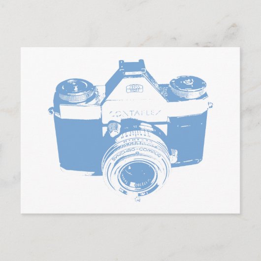 Retro-Vintage Kontaktkamera Postkarte (Vorderseite)