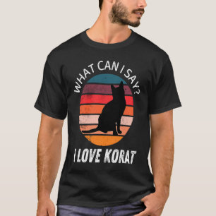 Retro Vintage Korat Katze Was kann ich sagen Ich l T-Shirt