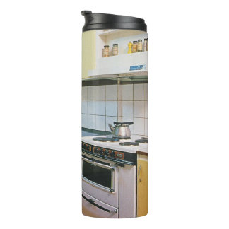 Retro-Vintage-Küche der 1950er Jahre Thermosbecher