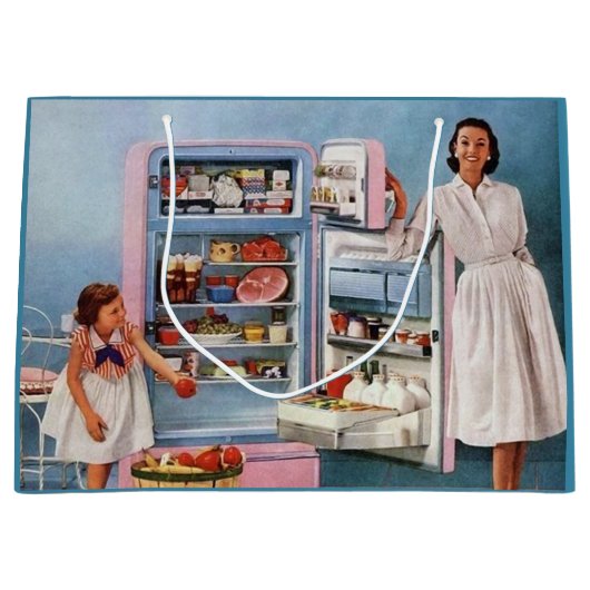 Retro Vintage Küche Party Große Geschenktüte (Vorderseite)