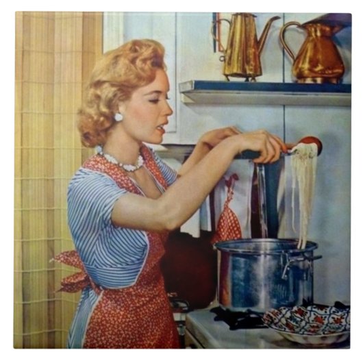 Retro-Vintage Kücheneinrichtung Fliese (Vorderseite)