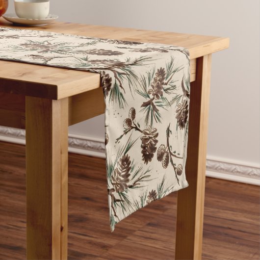 Retro Vintage Kurzer Tischläufer (Beispiel)
