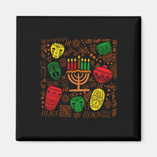 Retro Vintage Kwanzaa Erbe Afrikanische Masken Kin Magnet