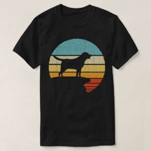 Retro Vintage Labrador Black Lab Besitzer Hunde We T-Shirt