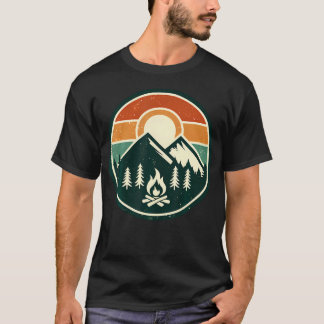Retro Vintage Lagerfeuer Camping Camper Outdoor-Ca T-Shirt
