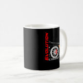 Retro Vintage Lancer Evolution Kaffeetasse (VorderseiteRechts)