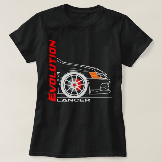 Retro Vintage Lancer Evolution T-Shirt (Design vorne)