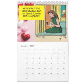 Retro Vintage Liebescomic: Bettgeflüster Kalender (Jan 2027)