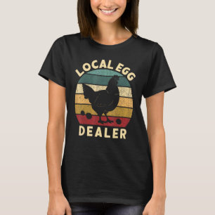 Retro Vintage lokaler Eierhändler Bauer Hühnerei T-Shirt