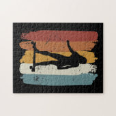 Retro-Vintage Longboard-Girl Puzzle (Horizontal)