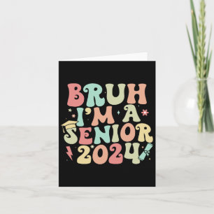 Retro Vintage Lustig Senior Abschluss Bruh Ich#39; Karte