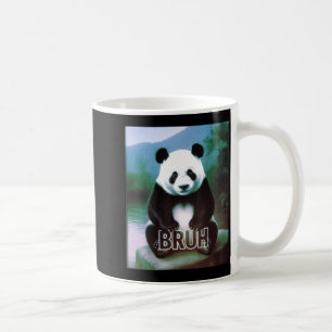 Retro Vintage Lustiger Bruh Panda Slang Meme Tier Kaffeetasse