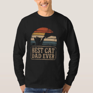 Retro Vintage Lustiger Katzenpapa Bump Faust Beste T-Shirt