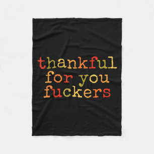 Retro Vintage Lustiger Thanksgiving Dankbar für di Fleecedecke