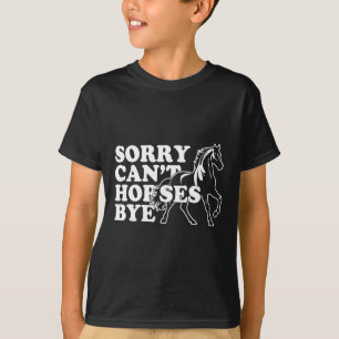 Retro Vintage Lustiges Pferd Shirt Sorry Cant Hors