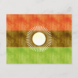 Retro Vintage Malawi-Flagge Postkarte