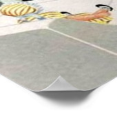 Retro Vintage Mama Tochter Küche Poster (Ecke)