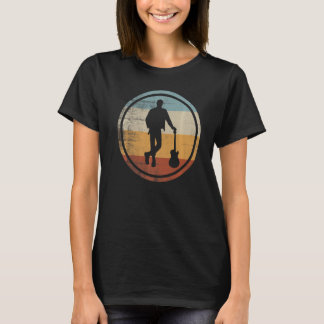 Retro Vintage männlicher Gitarrist Musiker Gitarre T-Shirt
