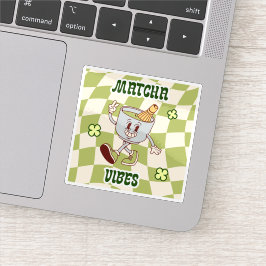 Retro Vintage Matcha Vibes Aufkleber
