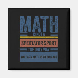 Retro Vintage Mathe Ist Kein Zuschauersport Mathe Magnet