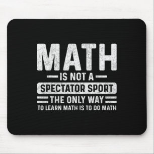 Retro Vintage Mathe Ist Kein Zuschauersport Mathe Mousepad