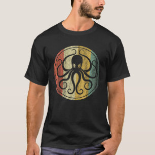 Retro Vintage Meer Monster Oktopus Kraken Cthulhu T-Shirt