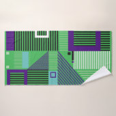 Retro Vintage Memphis Mode Muster. Illus Badehandtuch (Badehandtuch)