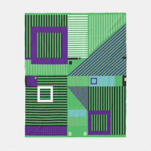 Retro Vintage Memphis Mode Muster. Illus Fleecedecke