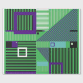 Retro Vintage Memphis Mode Muster. Illus Geschenkpapier (Flach)
