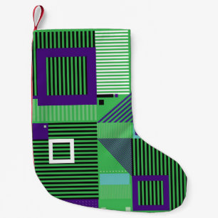 Retro Vintage Memphis Mode Muster. Illus Kleiner Weihnachtsstrumpf