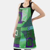 Retro Vintage Memphis Mode Muster. Illus Schürze (InSitu)