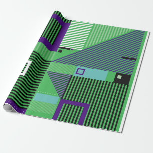 Retro-Vintage-Memphis-Mode-Stilmuster. Illus Geschenkpapier