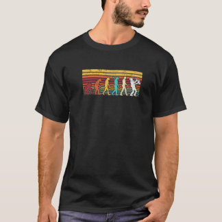 Retro Vintage menschliche Evolution Saxophonist T-Shirt