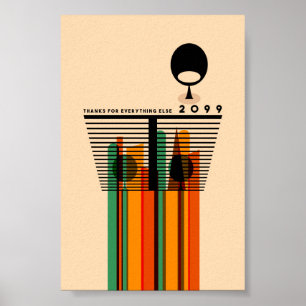 Retro Vintage-Midcentury-Ästhetik Original Poster