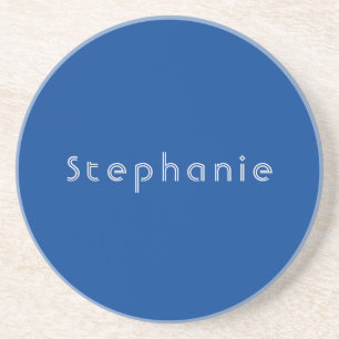 Retro Vintage Minimalist Modern Blau Getränkeuntersetzer