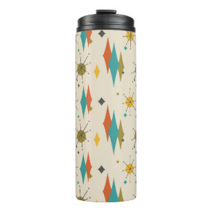 Retro Vintage Mitte des Jahrhunderts Mod Atomare R Thermosbecher