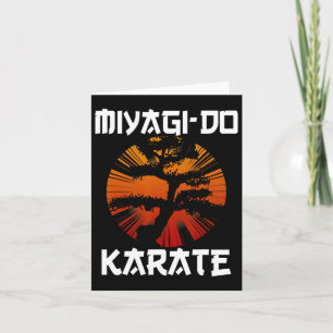 Retro Vintage Miyagi-do Karate Leben Bonsai Baum M Karte