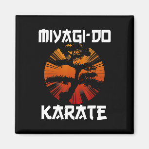 Retro Vintage Miyagi-do Karate Lebens Bonsai Baum Magnet