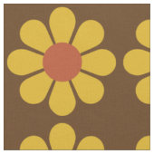Retro-Vintage-Mod-Blumenmuster Stoff (Nahaufnahme)