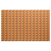 Retro Vintage Mod Orange Muster Stoff (Yard (91,4 cm))