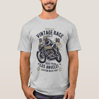 Retro-Vintage-Motorradrennen Los Angeles T-Shirt