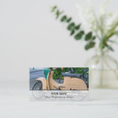 Retro Vintage Motorradrestaurierungsexperten busi Visitenkarte (Stehend Vorderseite)