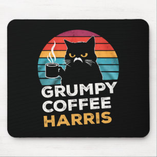 Retro Vintage mürrischer Kaffee Harris Mousepad